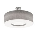 Afx Montclair 24in. Medium Base Flush Mount, Grey Finish MCF2432MB-GY